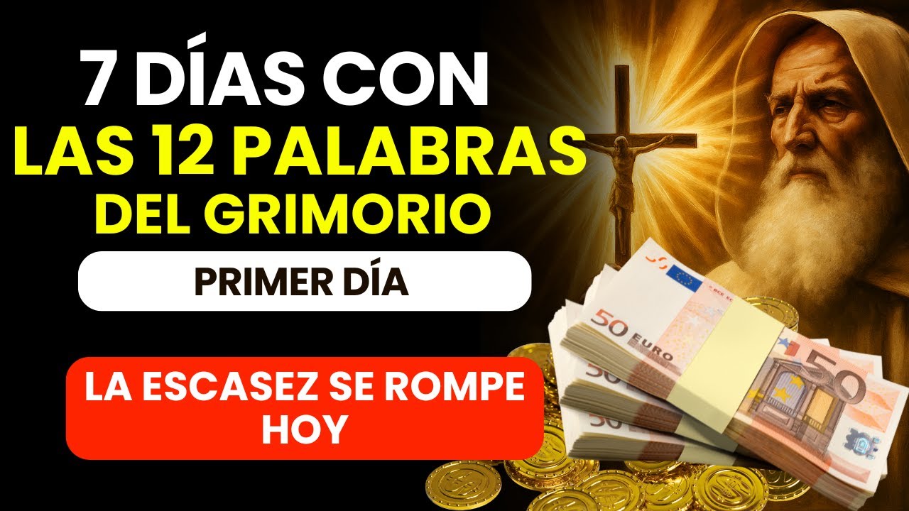 7 DÍAS CON LA ORACIÓN DE LAS 12 PALABRAS DEL GRIMORIO DE SAN BENITO DÍA 1 ROMPIENDO LA ESCASEZ AHORA