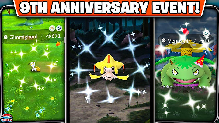 Shiny Jirachi & Shiny Gimmighoul Debut in Pokémon GO’s 9th Anniversary