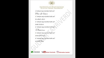 MİQ 2023 QƏBUL İNFORMATİKA- YENİ SUAL TİPİ 2 (Riyazi məntiq tənliklərinin həllər sayının tapılması)