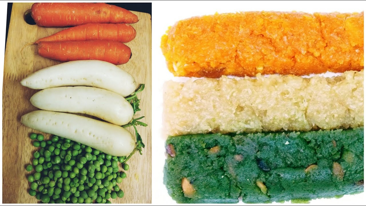 Radish Halwa முள்ளங்கி அல்வா Mullangi Halwa Tricolor Halwa recipe