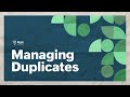 Bigin Explainer: Duplicate Management