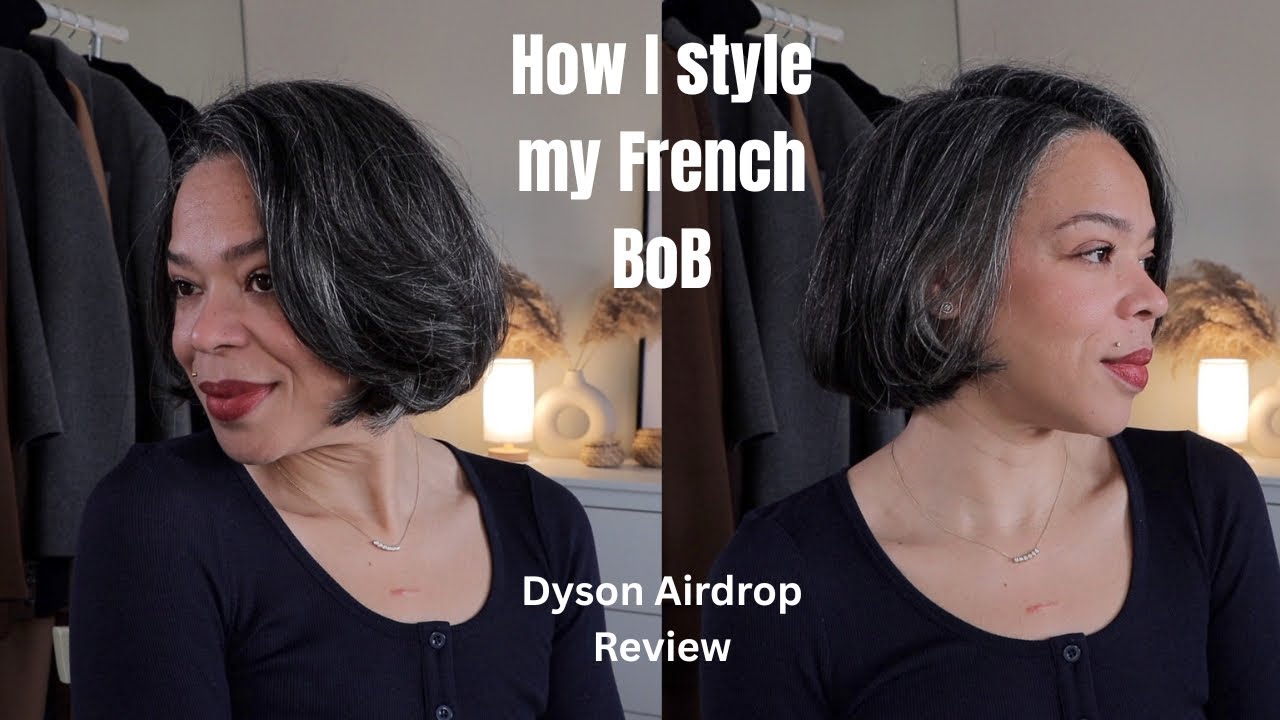 Как я укладываю свою французскую стрижку боб | Обзор пылесоса Dyson Airwarp