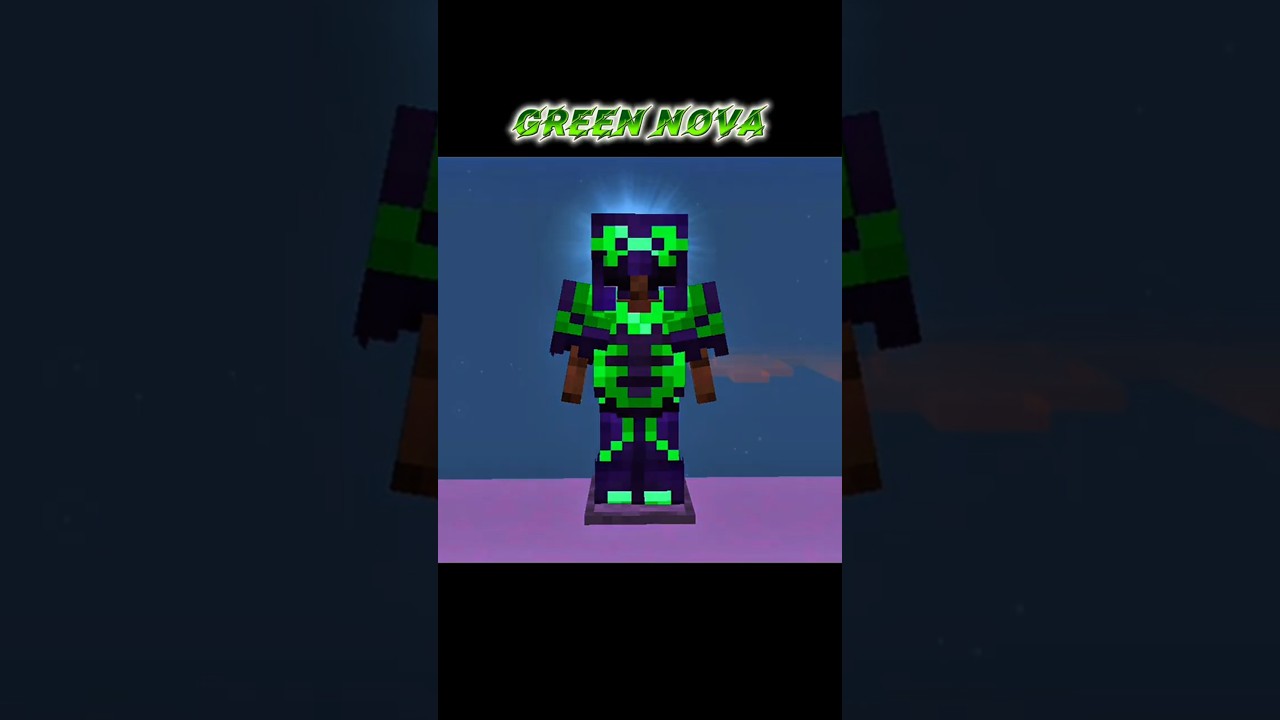 Green Nova. Minecraft armor trim combination 🤯