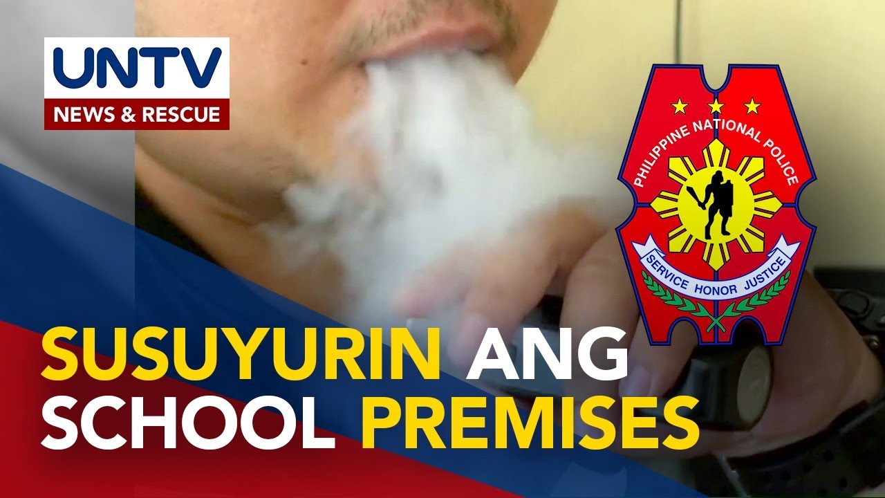 Mga pulis, magbabantay na rin vs vaping sa school premises; mahuhuling estudyante, sisitahin