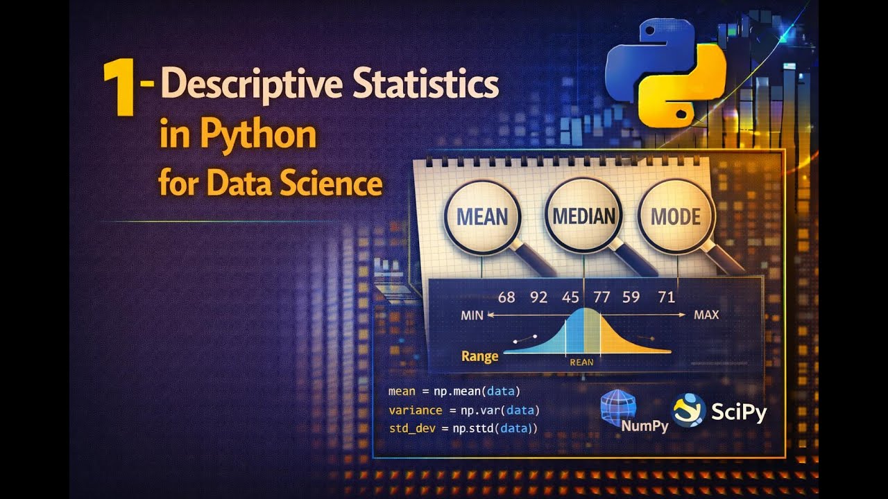 1 Descriptive Statistics in Python for Data Science - YouTube
