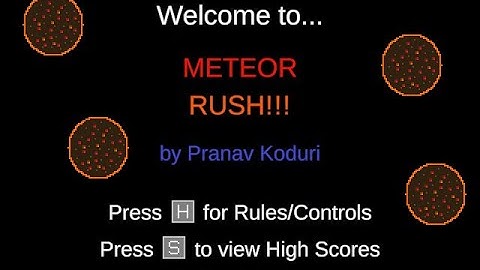 Meteor Rush (Gameplay Clip) (download link in description)
