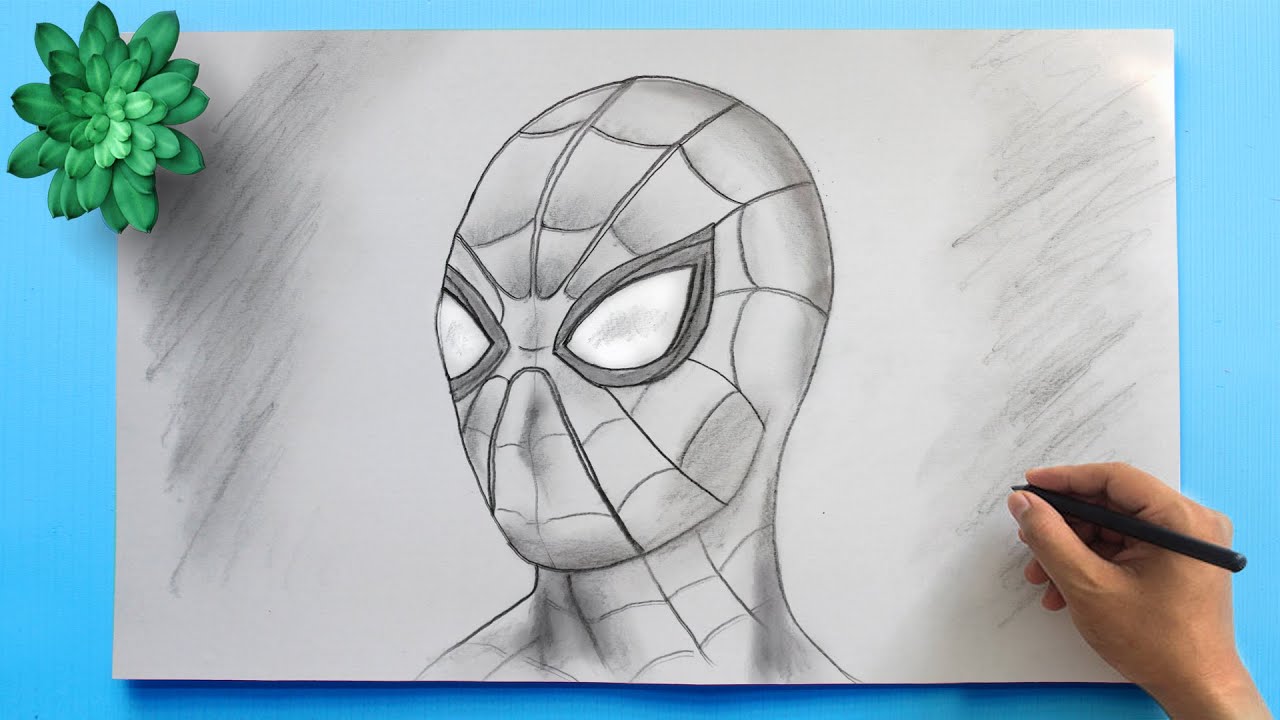 spiderman drawing easy