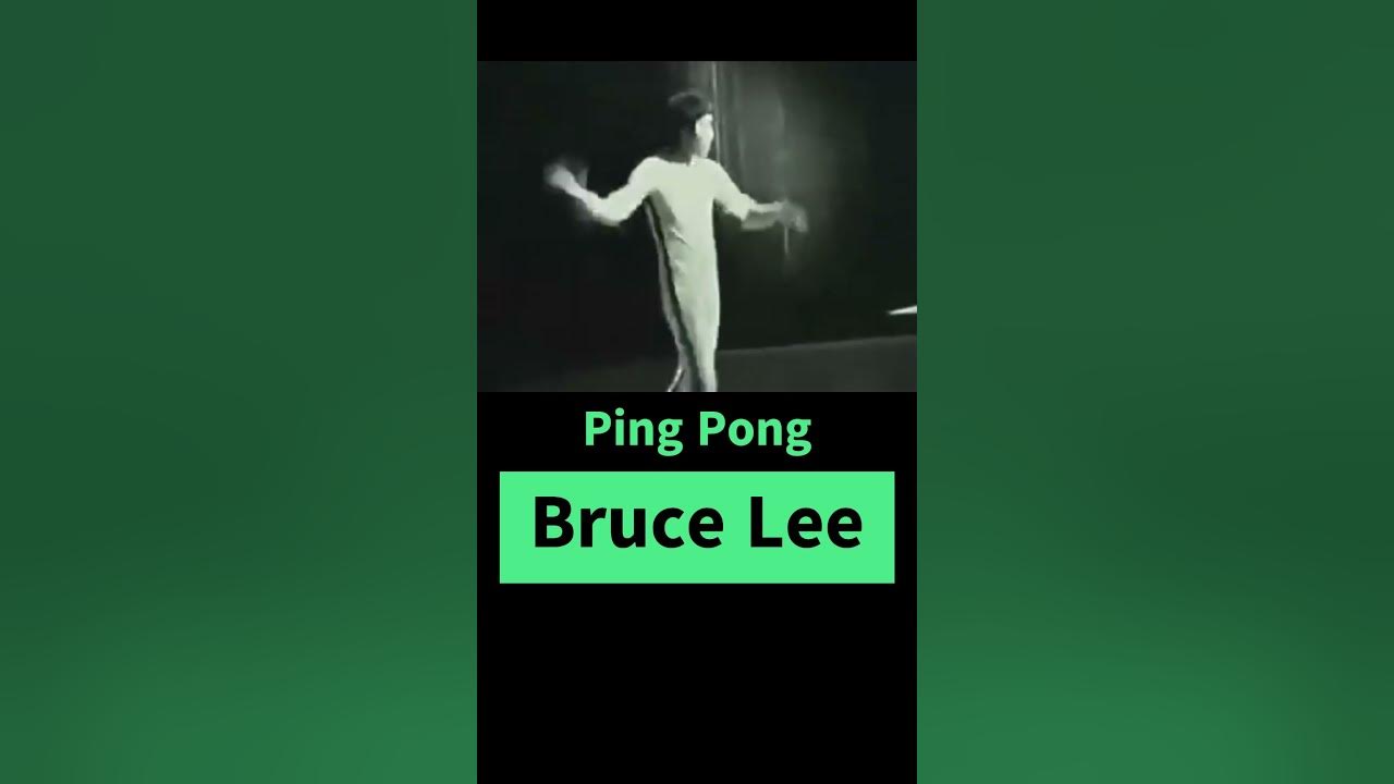 Bruce Lee Legendary Skills Ping Pong with Nunchucks YouTube