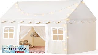 Tiny Land Play Tent with Padded Mat & LED Lights Kids Tent screenshot 2