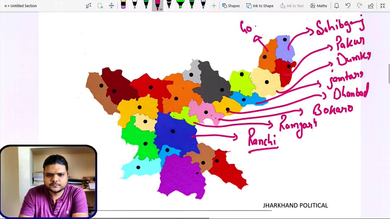 JHARKHAND GEOGRAPHY ( INTRODUCTION LOCATION AND DISTRICT PROFILE