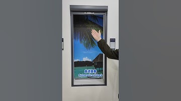 Extremely narrow invisible up and down winding screen window, high-definition steel mesh #qiangning