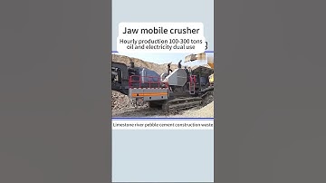 Mobile jaw crusher machine and vibrating screen working site #jaw #crusher #screen #stone #jycrusher