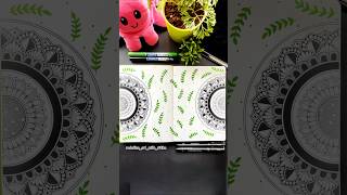 ✨ Beginner-Friendly Mandala Art Tutorial | Two-Side Sketchbook Spread 💚