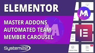 Elementor Master Addons Automated Team Member Carousel 👍