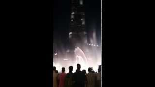 Dubai fountain Iranian song  Burj Khalifa