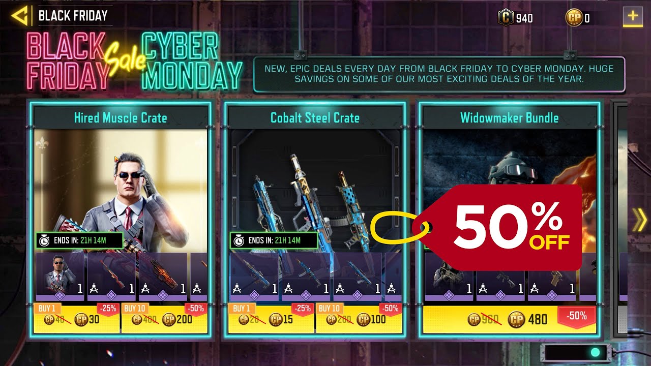Codm giving Discounts on Skins (Black Friday Deals) - YouTube