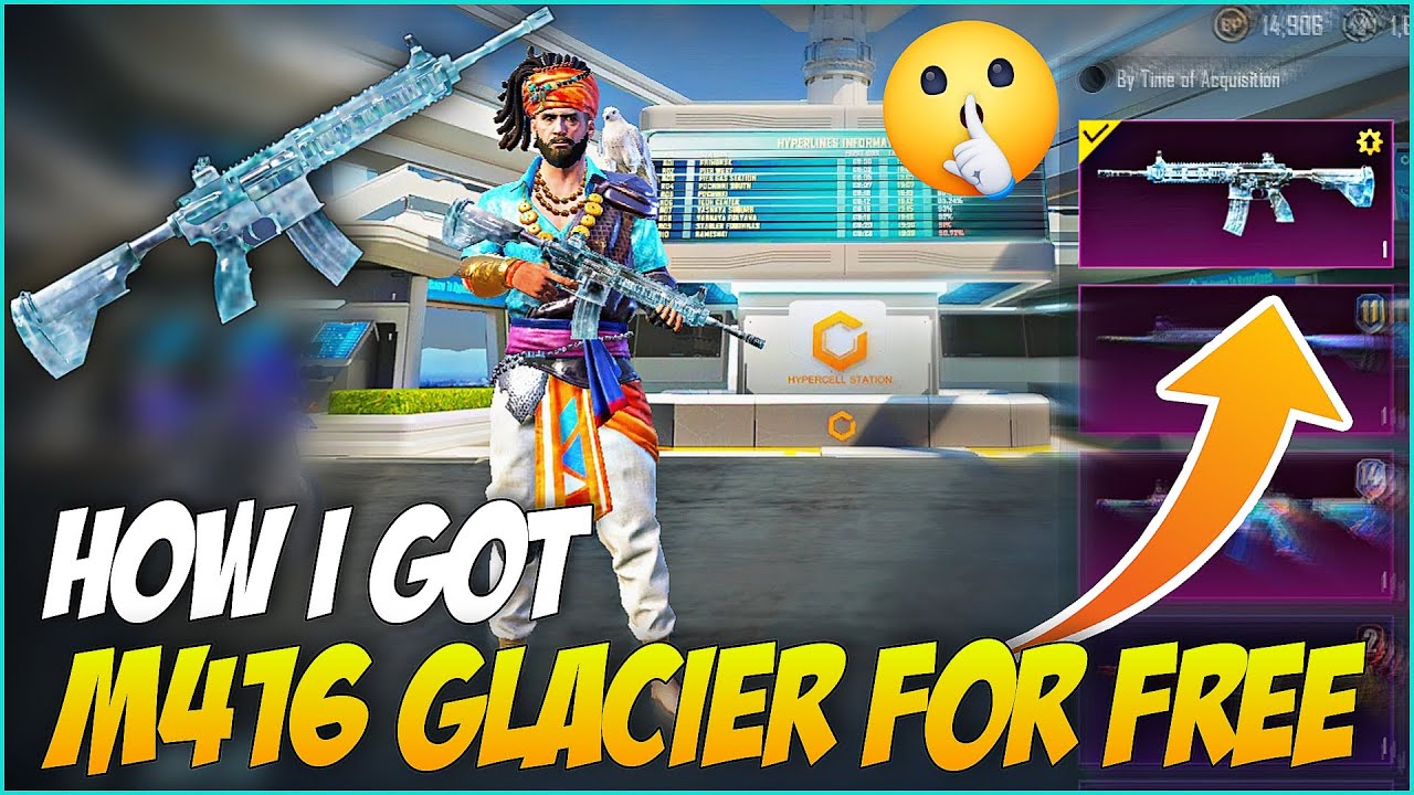 HOW I GOT M416 GLACIER SKIN IN PUBG MOBILE | HOW TO GET M416 GLACIER IN ...