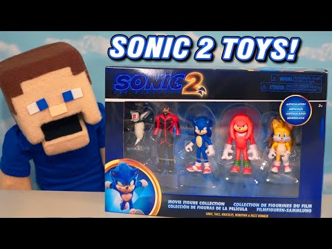 Sonic the Hedgehog 2 Movie Figures 2.5 in Set Jakks Toys - Puppet Steve