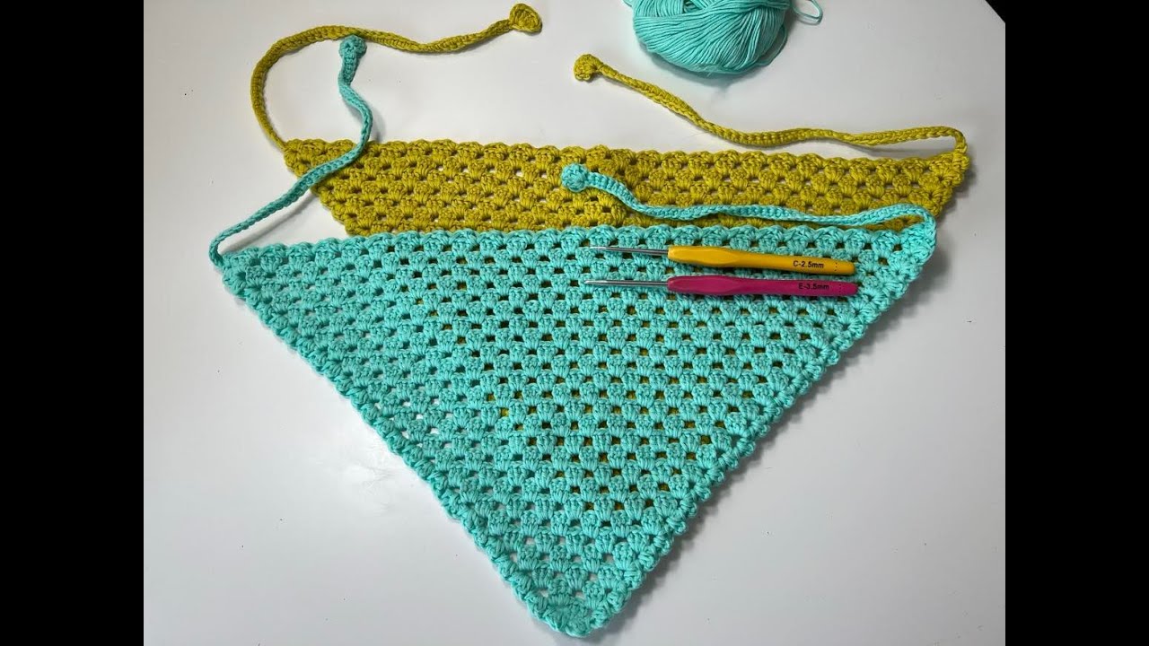 Easy Crochet Bandana | Beginner Crochet - Part 2
