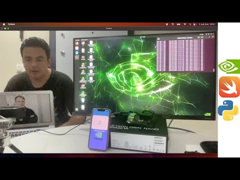 Person Counter in iPhone using Swift and Python in Jetson Orin Nano