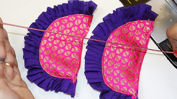 Easy latken making tutorial | how to make fabric flower latkan|  latkan banane ka tarika