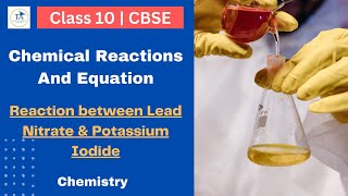 Reaction between Lead Nitrate & Potassium Iodide | Chemical Reactions and Equation | Class 10
