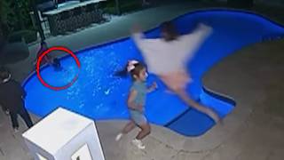 Mom Makes Huge Leap To Save 4-Year-Old Son Who Fell In Pool