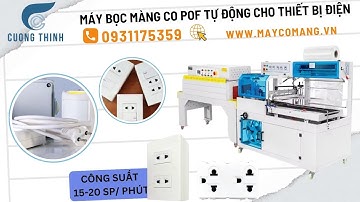 Lắp đặt máy bọc màng co tự động cho thiết bị điện – Đóng gói nhanh, chuẩn, thẩm mỹ cao tại Long An