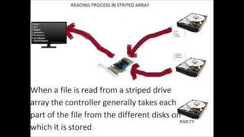 server RAID Striped drive array and mirrored