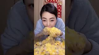Asmr Meng Jie Soft Crispy Chunky Refrozen Dry Powdery Yellow Ice