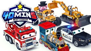 appMink построить пожарную машину - Monster Truck школьный автобус Полиция автомобилей Дет