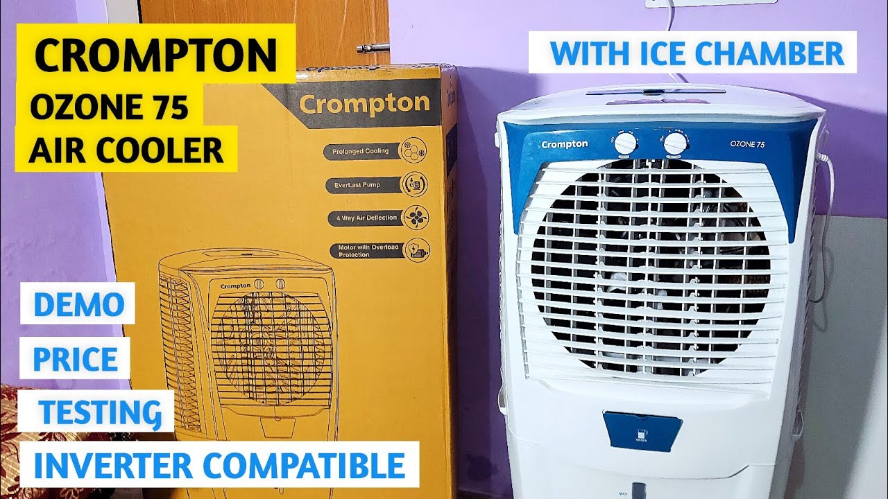 Crompton Ozone 75 Cooler Unboxing Review and Testing Best Cooler For