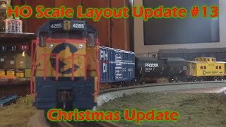 HO Scale Layout Update #13 Christmas Update 12/25/16