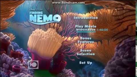 Opening To Finding Nemo 2003 DVD Disc 1 With Widescreen Version