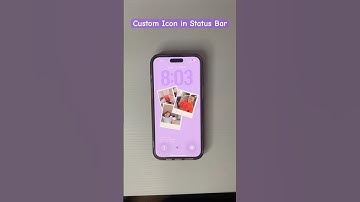 Aesthetic iOS Hack: Add Tiny Icons to Status Bar 🧸 #youtubeshorts #youtube