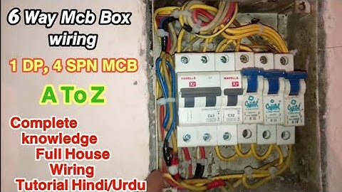 Inverter connection in mcb box || inverter connection for home ||  Mcb box connection