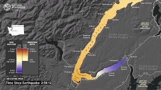 Tsunami wave simulation for southern Hood Canal, Wash.