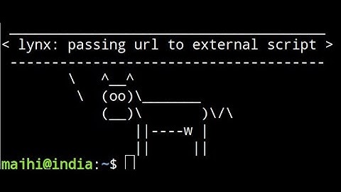 lynx browser: passing url to external app