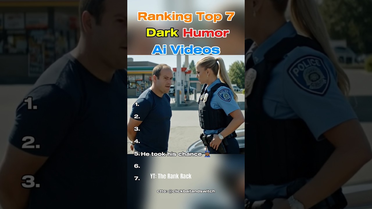 Top 7 Dark Humor AI Videos That Went Too Far 😂 #ai #funny #shorts