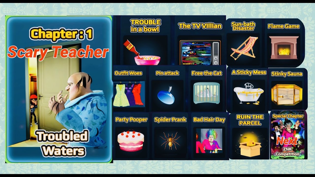 Scary Teacher 3D Chapter 1 Unlocked All Levels WalkThrough(Android