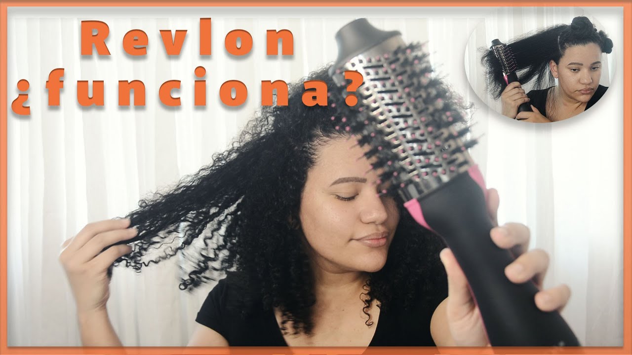 cepillo de REVLON funciona en CABELLO RIZADO|| Rudilenia - YouTube