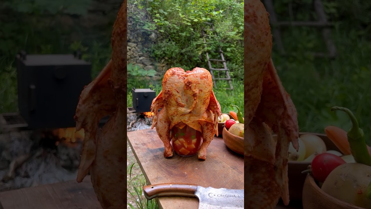 Kavanozda Tavuk #chicken #food #yemek #chef #steak