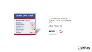 Cutimed Siltec Sacrum Sterile 23cm x 23cm Pack of 5 73287 01