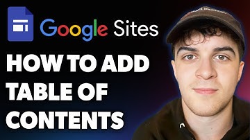 How to Add Table of Contents on Google Sites (Full 2025 Guide)