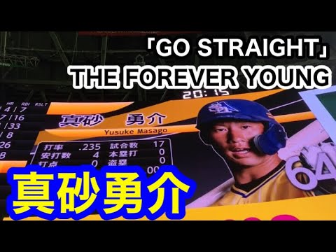 #64 真砂勇介(ソフトバンクホークス)登場曲「GO STRAIGHT」／ THE FOREVER YOUNG【鷹の祭典2020】
