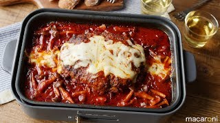 ホットプレートでぐつぐつ！ トマト 煮込み ビッグ ハンバーグ のレシピ 作り方