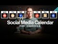 The 1page church social media calendar