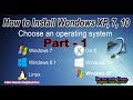 How to Install Windows 10, 7, xp, with Serial Key in Hindi Step to Step Full Installation Part - 1