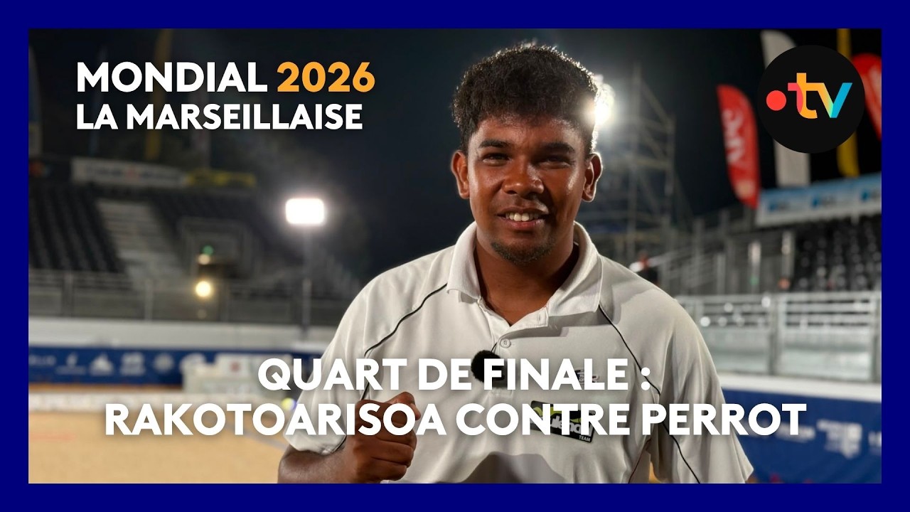 Miniature : Mondial La Marseillaise 2026 : quart de finale, Perrot contre Rakotoarisoa