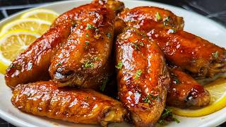 Sticky Honey Lemon Chicken Wings